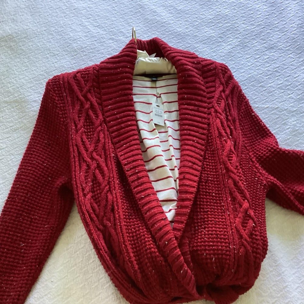 Talbots Donegal Cable Knit Robe XS - Picture 5 of 9